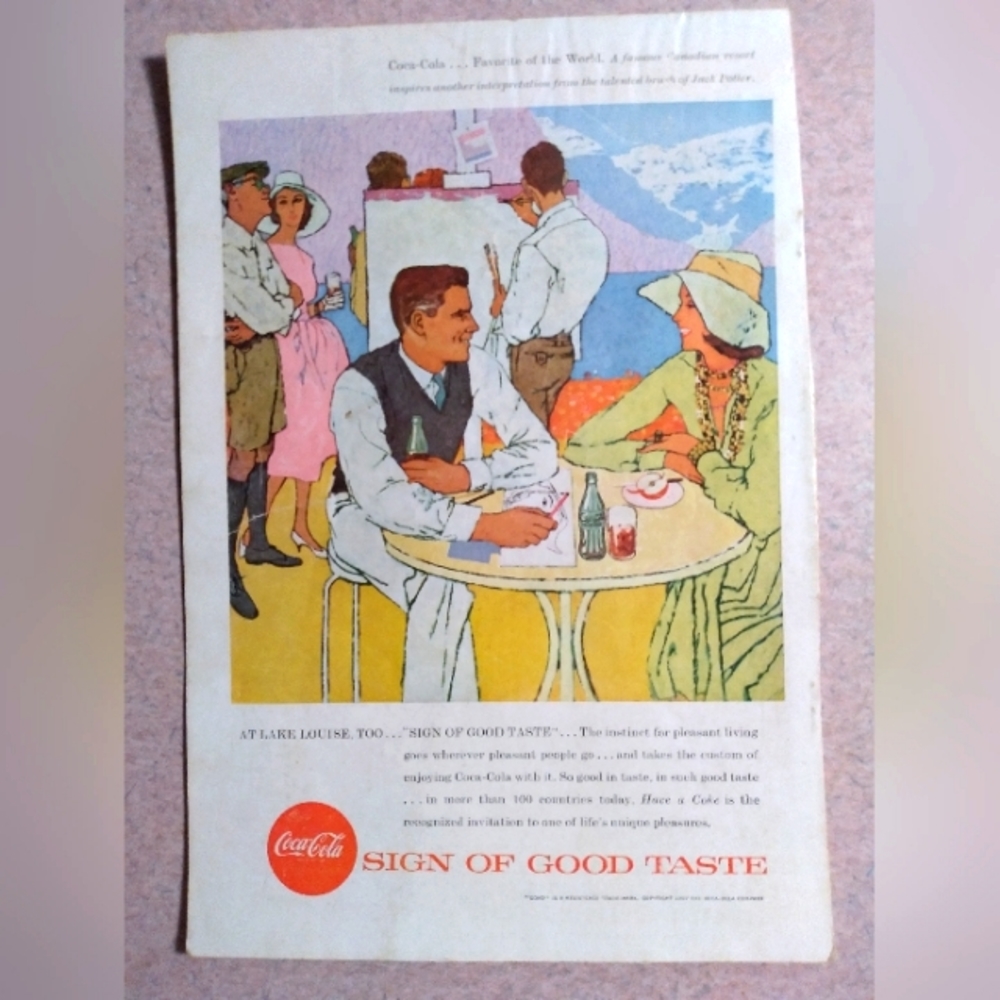 Vintage 1957 Coca cola ad